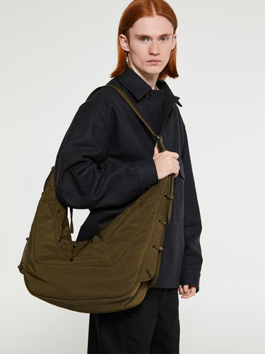 Lemaire - Large Soft Game Bag in Dark Tobacco