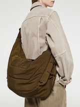 Lemaire - Large Soft Game Bag in Dark Tobacco