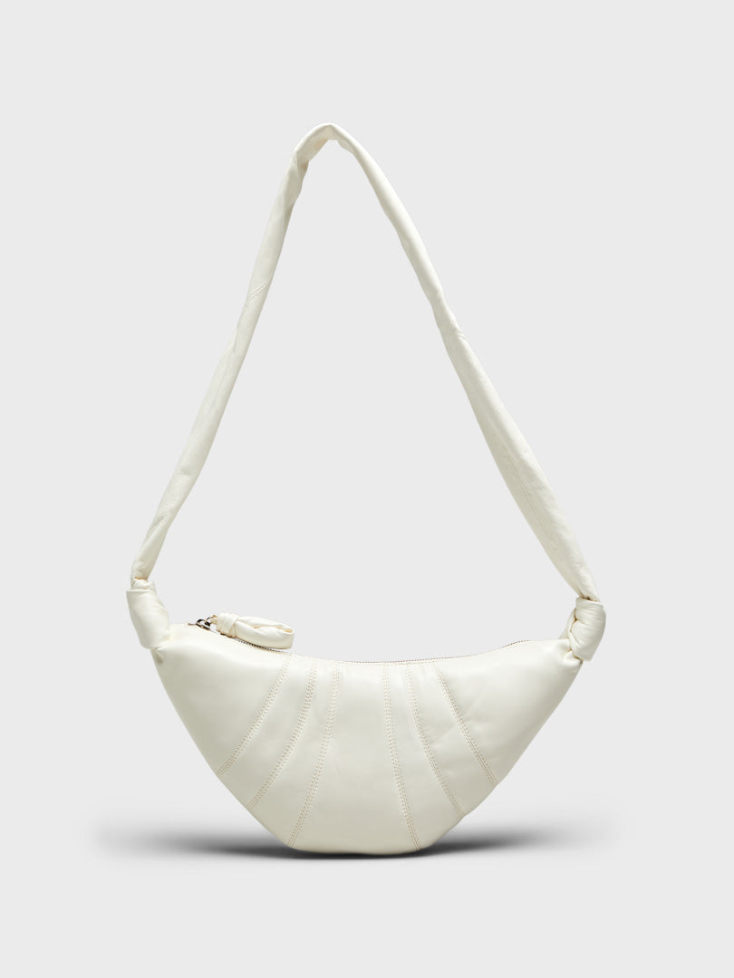 Lemaire - Small Croissant Bag in White