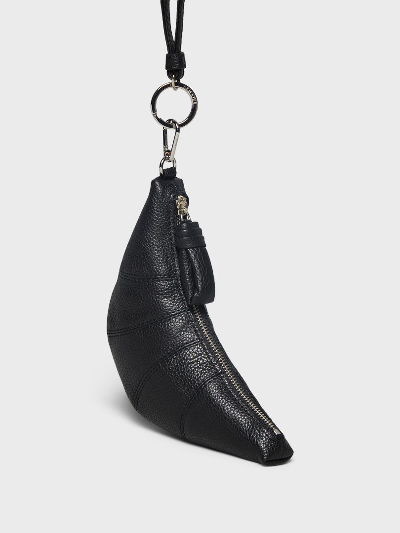 Lemaire - Croissant Coin Purse Necklace in Black