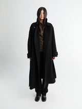 Lemaire - Wrap Coat in Black