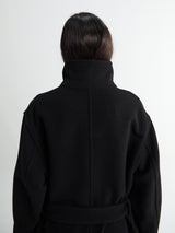 Lemaire - Wrap Coat in Black