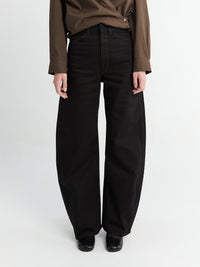 Lemaire - High Waisted Curved Pants in Black