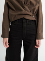 Lemaire - High Waisted Curved Pants in Black