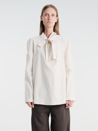 Lemaire - Ascot Blouse in Light Cream