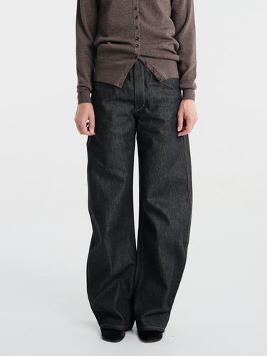 Lemaire - High Waisted Curved Pants in Slate