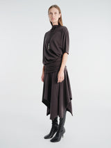 Lemaire - Twisted Dress in Licorice