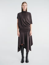Lemaire - Twisted Dress in Licorice