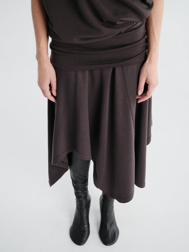 Lemaire - Twisted Dress in Licorice