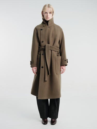 Lemaire - Wrap Coat in Thyme