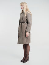 Lemaire - Shearling Coat in Smog
