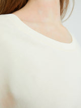 Lemaire - Rib T-Shirt in Light Cream