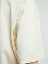 Lemaire - Rib T-Shirt in Light Cream