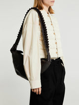 Lemaire - Pearls Medium Croissant Bag in Dark Chocolate