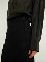 Lemaire - Skirt With Slit in Black