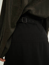 Lemaire - Skirt With Slit in Black