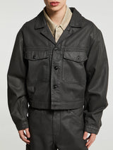 Lemaire - Trucker Jacket in Dark Chocolate