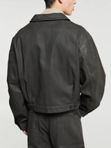 Lemaire - Trucker Jacket in Dark Chocolate