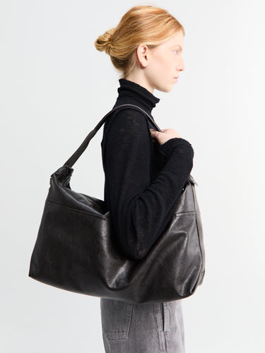 Lemaire - Berlingot Hobo Bag in Dark Chocolate