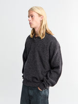 Lemaire - Boxy V Neck Sweater in Grape Melange