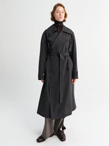 Lemaire - Trench Coat With Detachable Lining in Coal