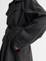 Lemaire - Trench Coat With Detachable Lining in Coal