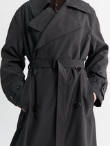 Lemaire - Trench Coat With Detachable Lining in Coal