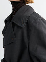 Lemaire - Trench Coat With Detachable Lining in Coal