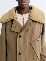 Lemaire - Shearling Winter Parka in Sisal