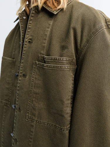 Lemaire - Workwear Overshirt in Moss Green