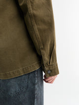 Lemaire - Workwear Overshirt in Moss Green