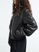 Lemaire - Boxy Leather Blouson in Moka