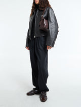 Lemaire - Boxy Leather Blouson in Moka