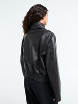 Lemaire - Boxy Leather Blouson in Moka