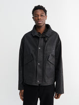 Lemaire - Short Rain Jacket in Onyx