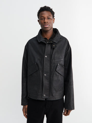 Lemaire - Short Rain Jacket in Onyx
