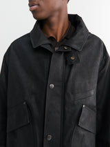 Lemaire - Short Rain Jacket in Onyx