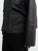 Lemaire - Short Rain Jacket in Onyx