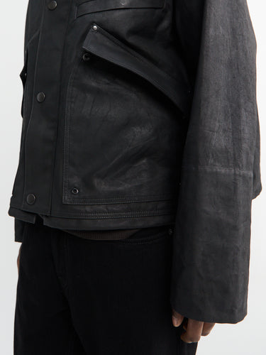 Lemaire - Short Rain Jacket in Onyx