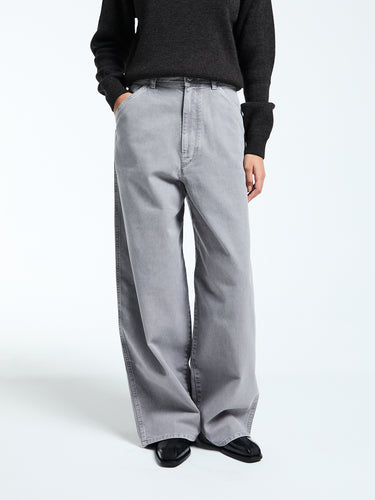 Lemaire - Large Pants in Heather in Grey