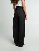 Lemaire - High Waisted Curved Pants in Black