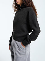 Lemaire - Sweater With Hood in Dark Espresso