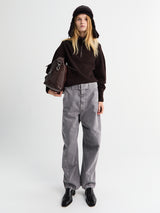 Lemaire - Zipped Sweater in Aubergine
