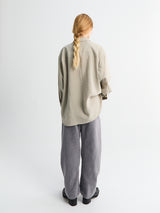 Lemaire - Long Shirt With Tie in Natural Clay