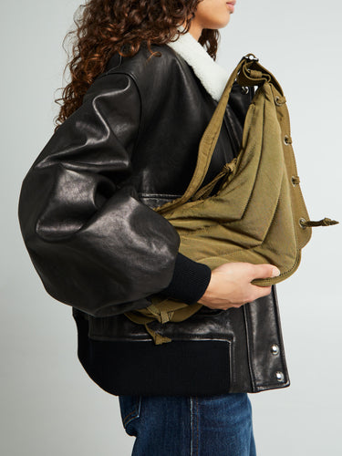 Lemaire - Small Soft Game Bag in Dusty Khaki