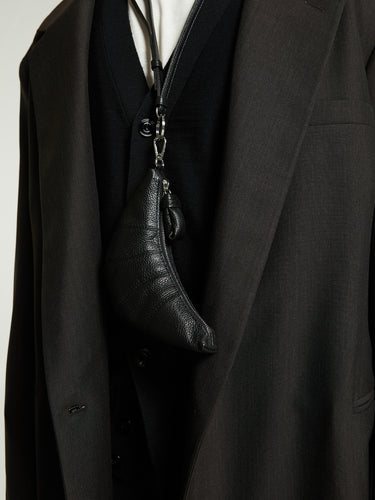 Lemaire - Crossbody Croissant Coin Bag in Black