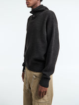 Lemaire - Hooded Sweater in Dark Espresso