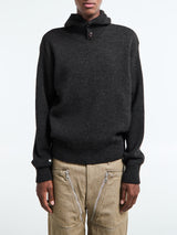 Lemaire - Hooded Sweater in Dark Espresso