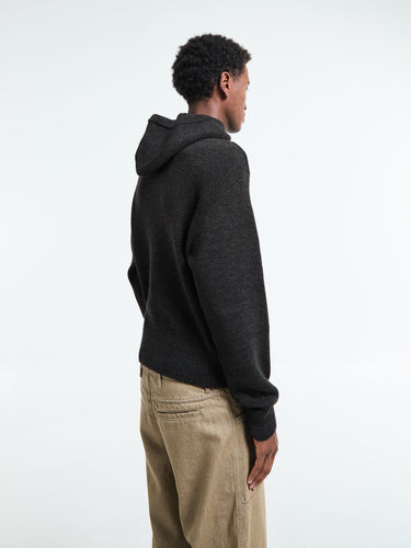 Lemaire - Hooded Sweater in Dark Espresso