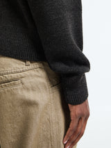 Lemaire - Hooded Sweater in Dark Espresso
